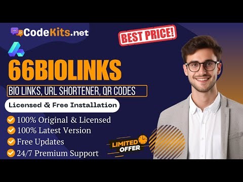 [Latest & Original] 66biolinks - Bio Links,URL Shortener, QR Codes & Web Tools (SAAS) (Lowest Price)