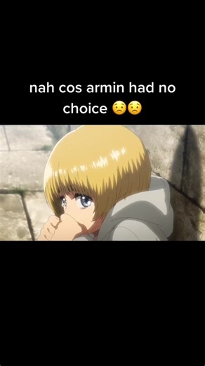 why eren looking at him like that🤨 #attackontitan #eremin #arminarlert #erenjaeger #aot #fyp #foryoupage #foryou