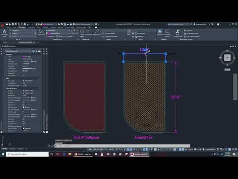 Annotative Hatching & The Dimension Style Manager in AutoCAD Rough Recording