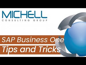 How To | SAP Business One Tips and Tricks