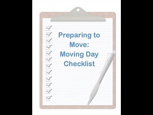 Moving Preparation Checklist