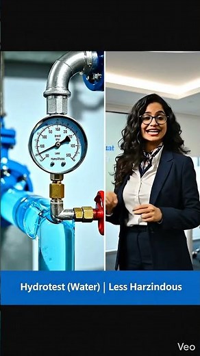Hydrotest vs Pneumatic Test #shortvideo #trending #viral #ndt