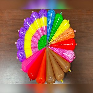 Making Crunchy Foam Slime With Piping Bags - GLOSSY SLIME - ASMR Slime Videos | Elsa Slime