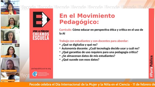 Fecode celebra el Día Internacional de la Mujer y la Niña en la Ciencia | fecode