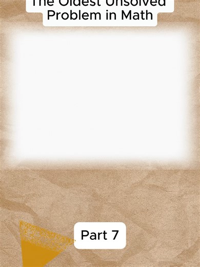 The Oldest Unsolved Problem in Math #fyp #7