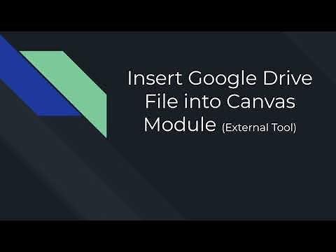 Embed a Google Drive File into Canvas