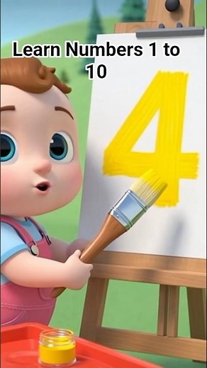 Learn Numbers 1 to 10 with the [Color] Number Character! 🌈