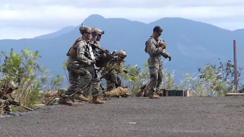 Marines Conduct Platoon Attack Live-Fire at Camp Fuji