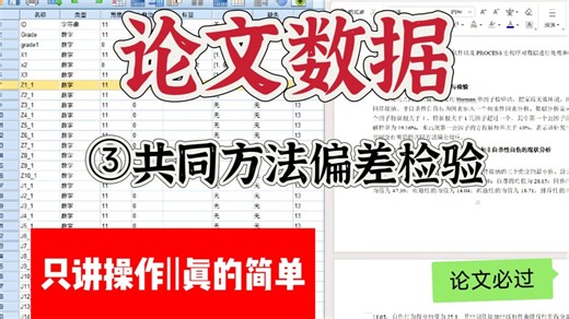 论文数据spss分析第三步：共同方法偏差与描述性统计