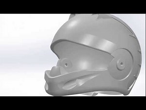 Motorcycle Helmet SolidWorks (Ambition Team)