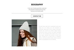 Biography of the athlete - HTML Template by Nicepage