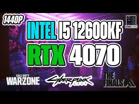 Intel i5 12600KF + RTX 4070 Benchmarks (1440P)