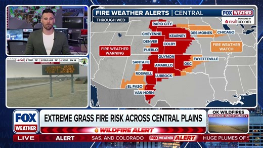 Wildfire outbreak ongoing across the plains
