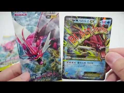 [Old Pokémon Card Box Unboxing Part 6] Red Mega Gyarados EX, Golden Greninja Break Card Pulls