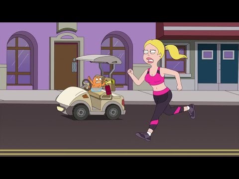 American Dad - Francine puts herself under Klaus training