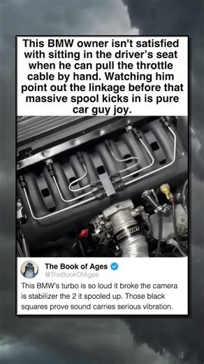 BMW TURBO SOUND BROKE THE CAMERA