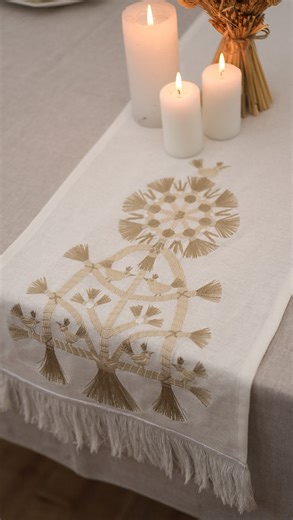 Дизайни для машинної вишивки Machine embroidery designs on Instagram: "Знижка 20% на комплект «Дідух- колосся» Стара ціна 4000 грн - нова ціна 3200 грн Розмір раннера 135х33 см, розмір серветок 38х38 см Для замовлення пишіть в приватні повідомлення @proteya_ua"