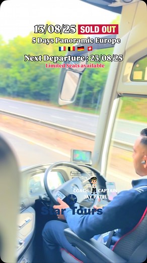 🚍 5-Days Panoramic Europe Tour 🌍 🇧🇪 Belgium • 🇩🇪 Germany • 🇨🇭 Switzerland • 🇫🇷 France 📅 13/08/25 – SOLD OUT! 📅 Next Departure: 23/08/25 – Limited Seats Available! ✨ Explore Brussels, the Black Forest, Rhine Falls, Lucerne, Mt. Titlis, Geneva, Paris & more – all in comfort and style with Star Tours. 📞 Call/WhatsApp: 0208 900 2323 🌐 Book Now: www.startours.co.uk #PanoramicEurope #StarToursUK #CoachTour #TravelEurope #LimitedSeats #BookNow #ExploreEurope #Belgium #Germany #Switzerland