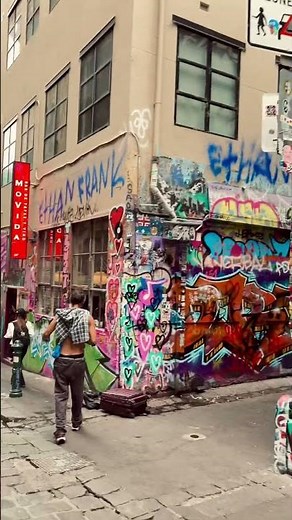 Melbourne’s Most Famous Graffiti Street 🎨 | Hosier Lane Vibes 🇦🇺