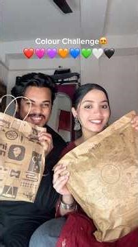 Couple Colour Challenge | #colourchallenge #couplevlog #blinkit #instamart