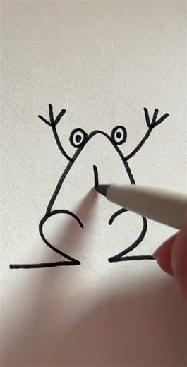 Draw a simple little frog#Simple animal sketches#Simple drawing#The daily life of simple s