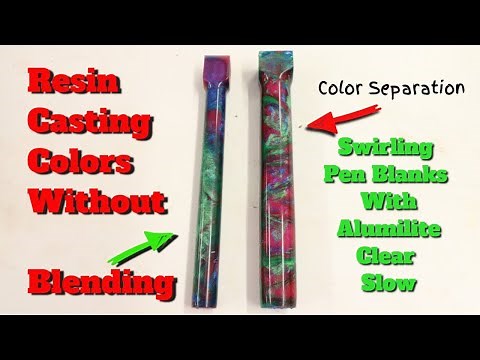 Color Separation With Alumilite Clear Slow Resin