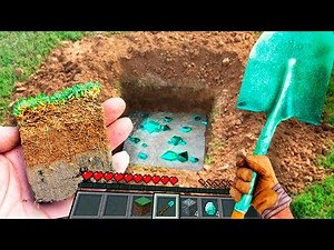 Minecraft in Real Life POV ~ DIAMOND RESOURCES 創世神第一人稱真人版