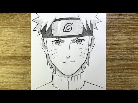 How to draw Naruto Uzumaki step by step | Easy anime drawing for beginners (Naruto)