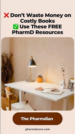 Best FREE resources every PharmD student should know 📖From notes to apps to drug info!