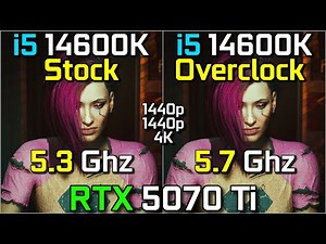 Core i5-14600K Stock vs Overclocked | RTX 5070 Ti | 1080p / 1440p / 4K Gaming Test