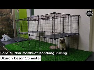 DIY - membuat kandang kucing luar rumah simpel dan mudah