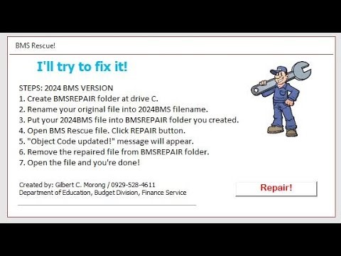 BMS RESCUE FOR UPDATING THE BMS OBJECT CODE "LUMPSUM FOR COMPENSATION ADJUSTMENT"