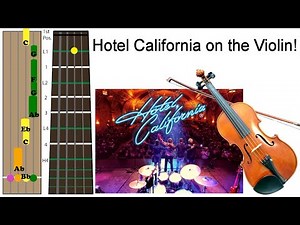 How to Play Hotel California on the Violin (Tabs Tutorial)