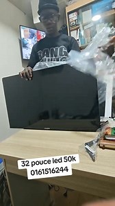 📺 TV NASCO 32 pouces – Seulement 50.000 F ! ✅ Image claire et nette ✅ Port USB & HDMI pour brancher clé, box ou console ✅ Design fin et élégant 👉 À ce prix-là, c’est cadeau ! Dépêchez-vous, stock limité 🚚💨 0701200648 / 0161516244 | On brade, on achète, on liquide