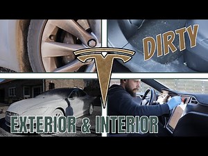 Cleaning a FILTHY Tesla Model S - Spring cleaning