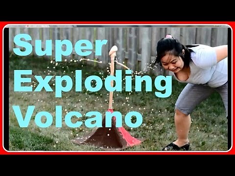 How To Make A Super Exploding Volcano - Crafts For Kids