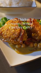 This Crispy Chicken & Creamy Coconut Chickpea Curry is packed full of flavour and perfect for feeding the whole family. Find the recipe from our brand ambassador @nevenmaguire below and shop the ingredients in your local @dunnesstores Serves 4-6 Ingredients 2 Packs Simply Better Irish Corn Fed Chicken Thighs, trimmed 1 Jar Simply Better Italian Grilled Peppers 4 Shallots, thinly sliced 1 Knob Fresh Root Ginger, thinly sliced 2 Jars Simply Better Thai Green Curry Simmer Sauce 2 Cartons Simply Bet