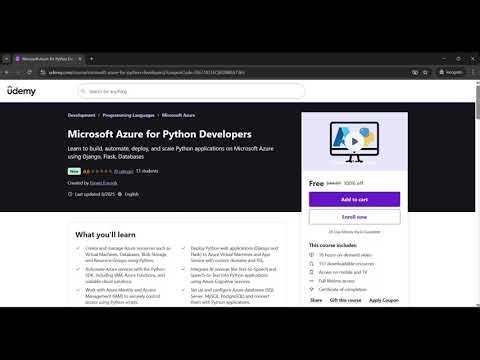 Microsoft Azure for Python Developers Free Course