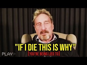 So, he shared this before they k*lled him... (he knew too much) | John McAfee