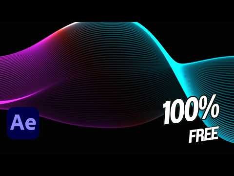#RGB Spectrum Waves Animation | After Effects Free Template 💯 | No Copyright