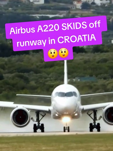 Croatia Airlines’ Airbus A220-300 aircraft, registered 9A-CAN, which was scheduled to operate today’s regular international flight OU412 from Split to Frankfurt, aborted its takeoff at Split Airport. There were 130 passengers and five crew members on board, including two pilots and three cabin crew. All passengers and crew members are safe, and no injuries have been reported. #croatiaairlines #airbus #plane #travel #croatia