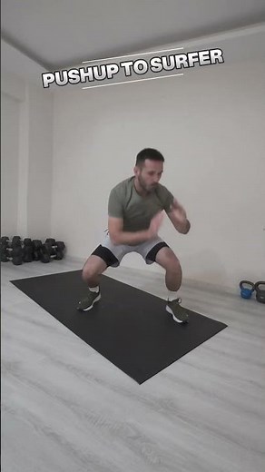 PUSH UP TO SURFER | FULL BODY EXPLOSIVE POWER BUILDING MOVE
