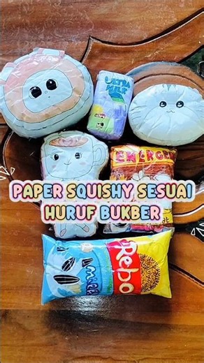 PAPER SQUISHY IN THE LETTER "BUKBER"