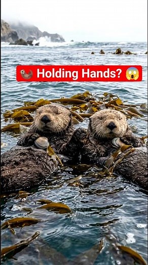 Why Do Sea Otters Hold Hands While Sleeping? 🦦😱 | Amazing Animal Facts