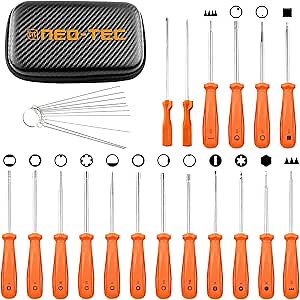 NEO-TEC Pack-of-18 Carburetor Adjustment Tool Carburator Adjusting Kit for 2-Cycle Small Engine Compatible with STHIL Husqvarna Echo Ryobi Troy Bilt Trimmer Weedeater Chainsaw