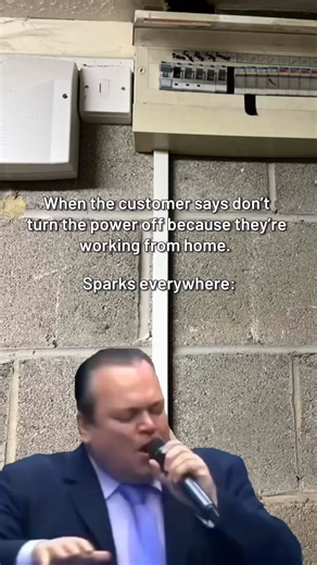We've all been there... 😂 Lock off and switch off - always safely isolate the electrical circuit.⚡️ #WorkFromHome #Sparks #Electrician #ElectricalContractor #CEF | CEF