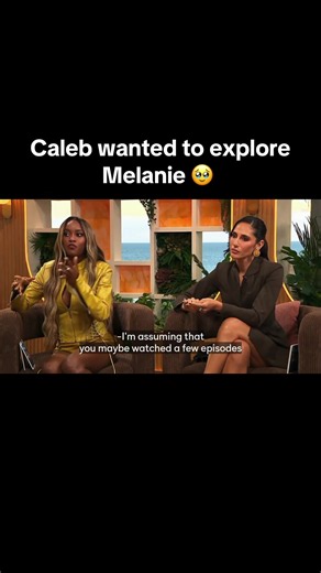 Caleb talking about wanting to explore Melanie #calebfromloveisland #melaniefromloveisland #fyp #viralvideo #cute Caleb and Melanie love island USA season 8 couple friends to lovers viral for you page cute love lovers plot twist