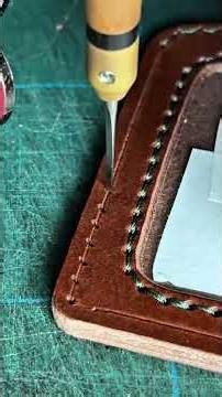 How to Make a Handmade Leather Sleeve and ID Holder | Crafting ASMR