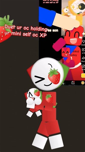 Join! #emojicat #strawberry #miniself #minitoy #mini #join #duet