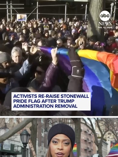 Pride Flag Re-raised at Stonewall National Monument